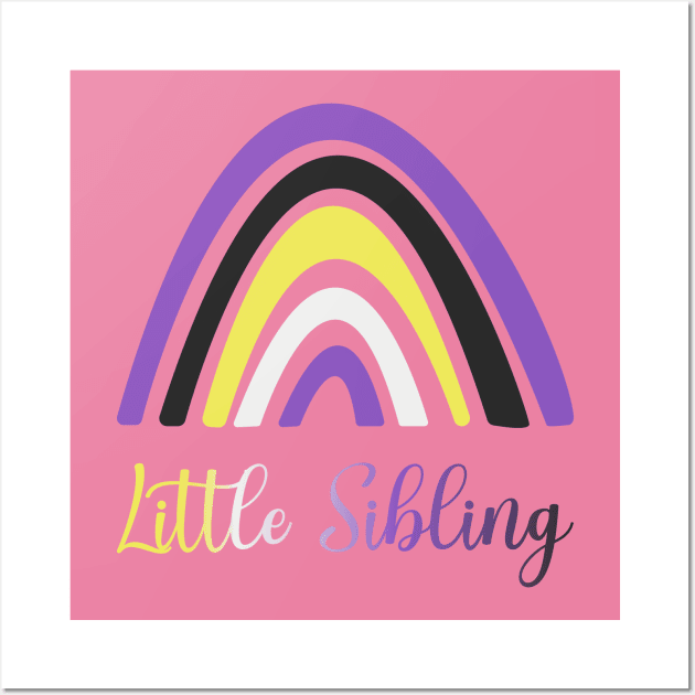 Little Sibling (non binary colors) Wall Art by NickiPostsStuff